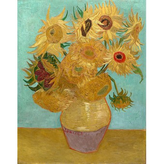 Слънчогледи – ваза с дванадесет слънчогледа (1899) РЕПРОДУКЦИИ НА КАРТИНИ